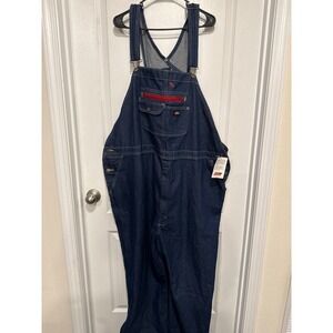Genuine Dickies Mens Durable Bib Overalls Indigo Blue Denim 3XL Regular NEW